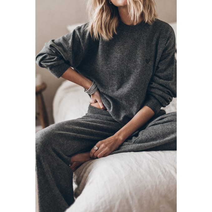 Mikuta The Grey Cashmere Knitted Sweater Grey Größe: XS | Pullover Outlet | Damen | Grau