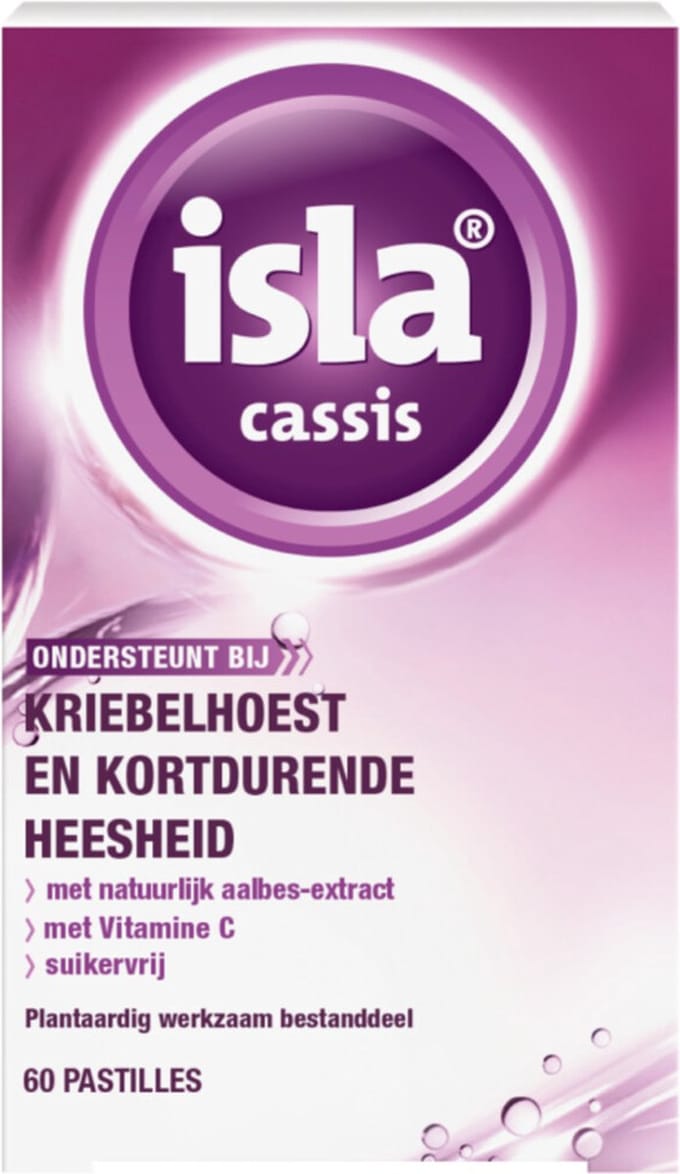 Isla Cassis keelpastille 60 Pastilles