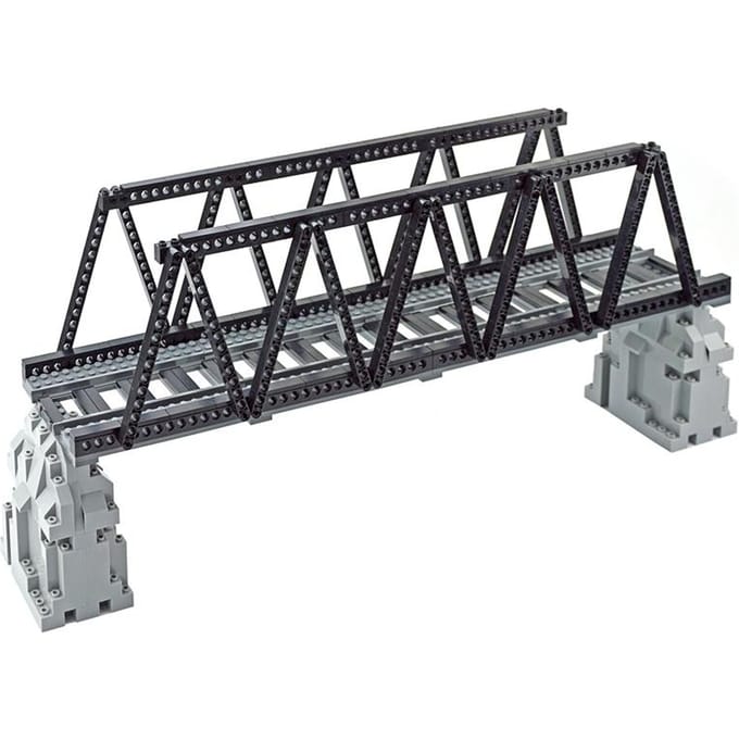 Stadstrein Bufferstop Onderdelen MOC Bouwstenen Creatieve Brug Leduo Assemblage Deeltjes Speelgoed voor Treinstation