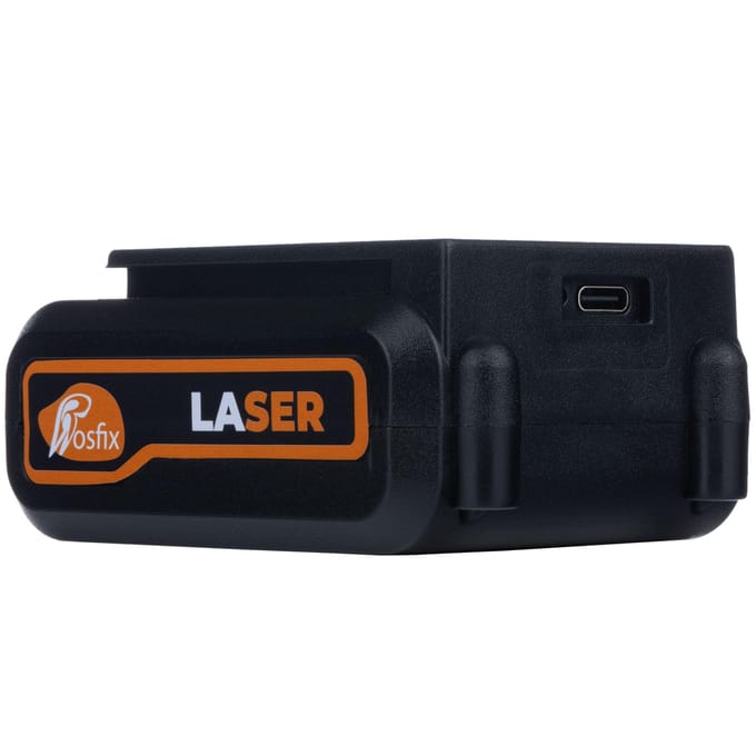 Rosfix Accu Pro Power 3600 mAh - Li-Ion Accu - 3,7V 5V/1A USB-C - Voor Kruislijnlaser CE RoHS