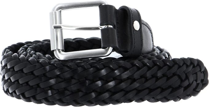 SADDLER Leren Riem Grahn Belt W105 Black Zwart