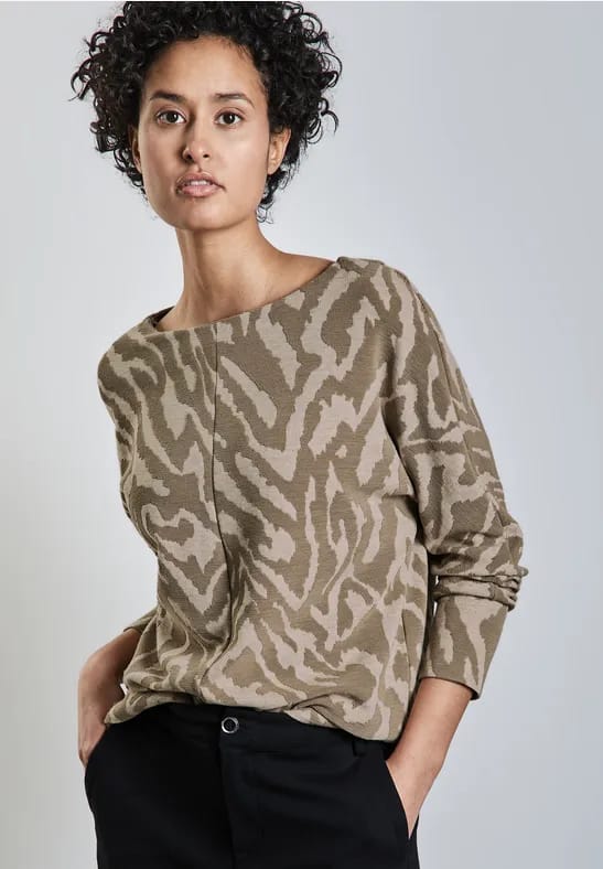 Tweekleurig jacquard overhemd