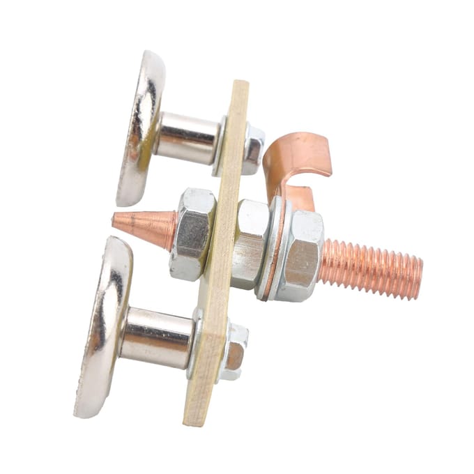 Lasmagneetkop IJzer Isolatieplaat Dubbele Aardingsconnector Spotter Tool 4mm