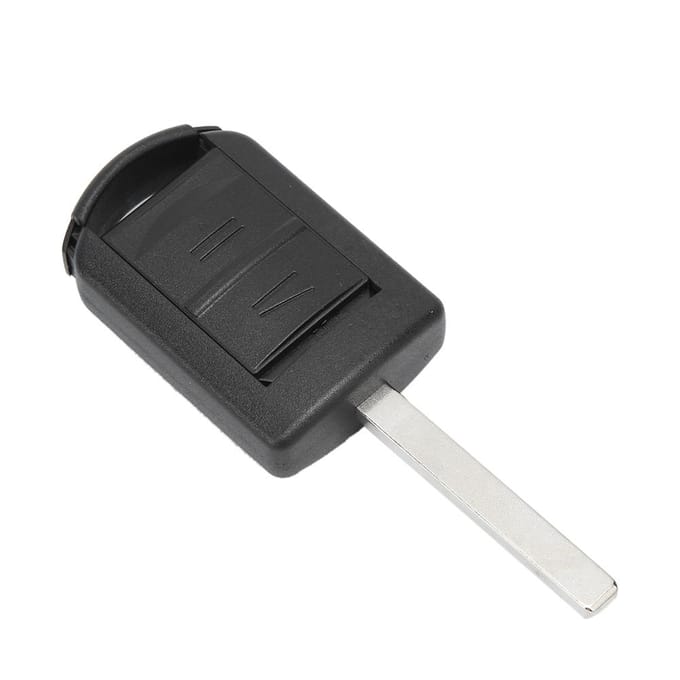 Étui de porte-clés de voiture Coque de clé de remplacement Ajustement pour Opel 2 boutons black