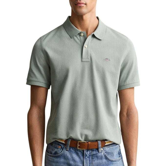 Gant Shield Pique Polo Heren - Maat M