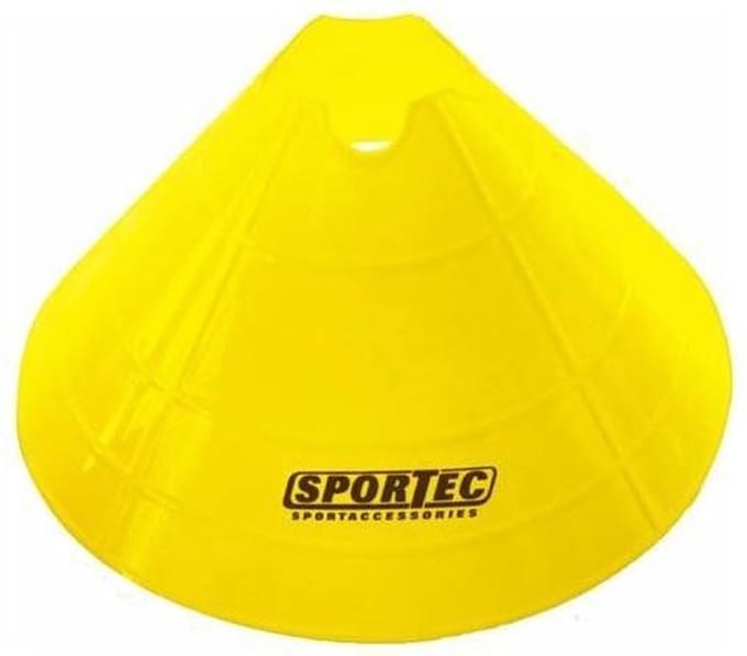 Sportec Afbakenbollen Groot Soft Plastic 10 Stuks Geel