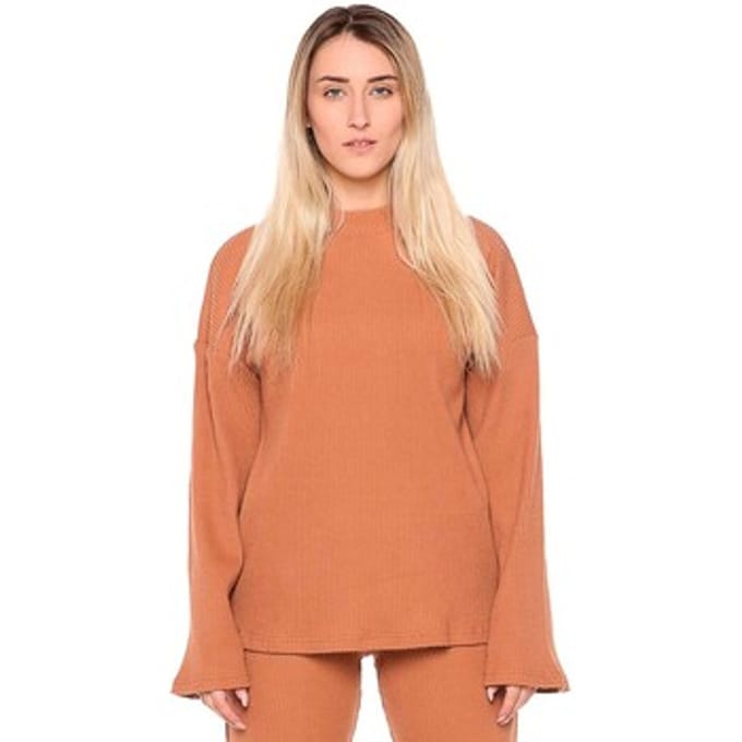 Sweater Leone 1947 Woman Rib High Collar Relaxed