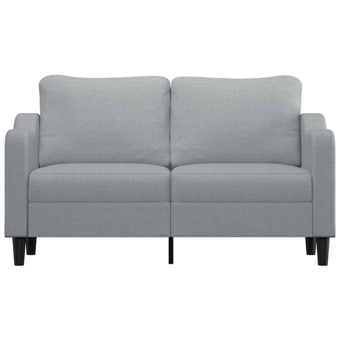 vidaXL - Tweezitsbank - 140 - cm - stof - lichtgrijs