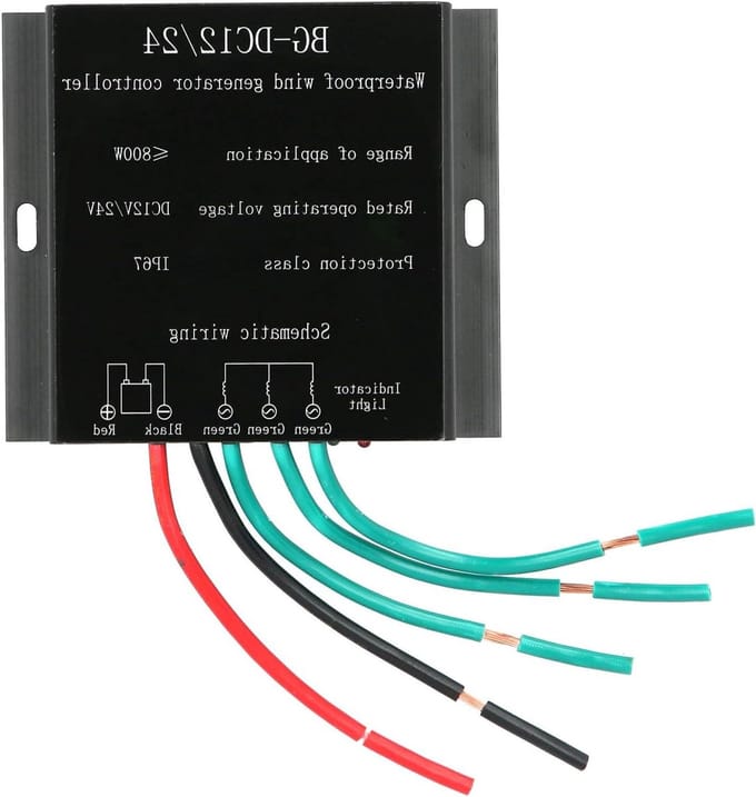 Windturbine Controller - Laadregelaar Regulator - Batterij Opladen - IP67 Waterdicht - 800W 24V