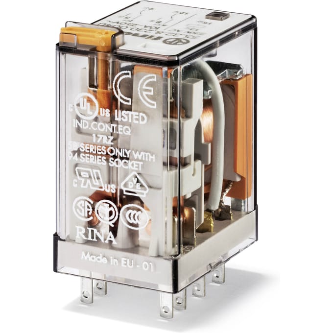 Finder 55.32 Dubbele CO Industriële Relais 10A 230VAC - 55.32.8.230.0040