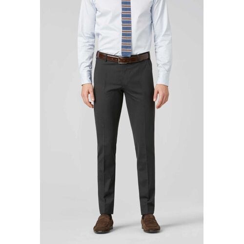Meyer Broek Roma Fine Tropical Wool 4-Way-Stretch Antraciet / male