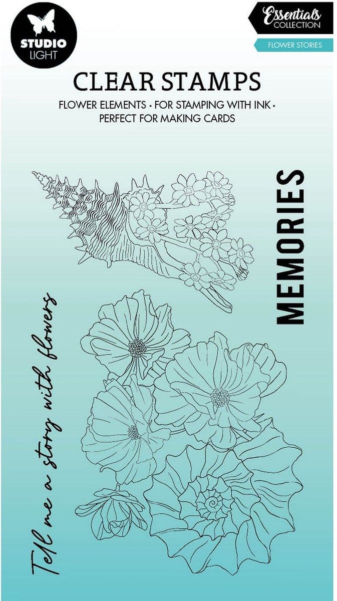 Studio Light Essentials Clear Stamp Flower Stories