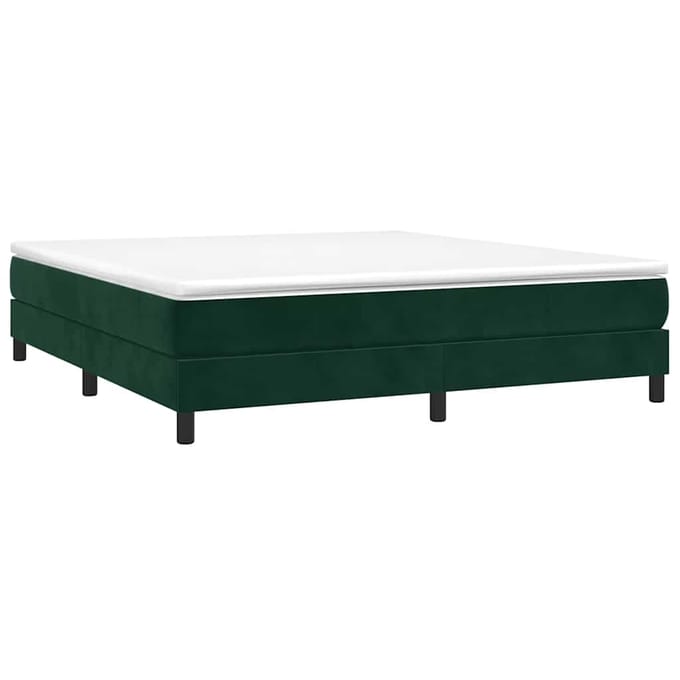 vidaXL - Boxspring - bed - 180x200 - cm - fluweel - donkergroen