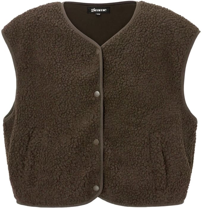 Woven Polyester Fiber Women's Vest Casual Solid Color Fall/Winter