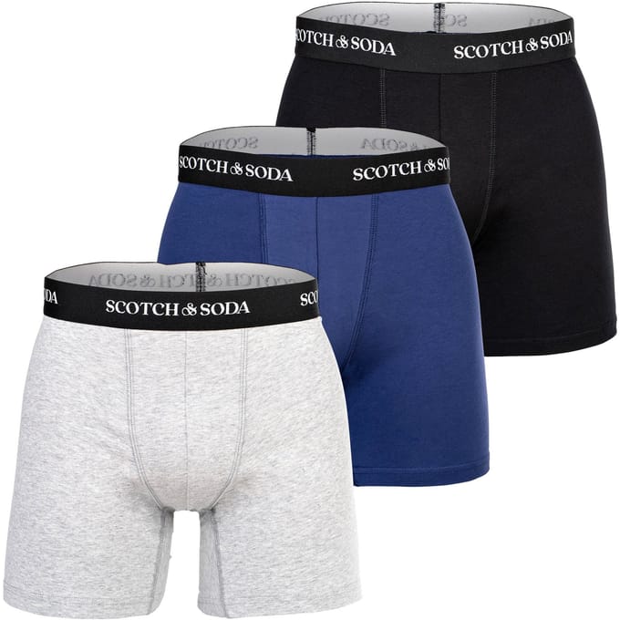 Scotch & Soda Solid Cotton Stretch Boxershorts