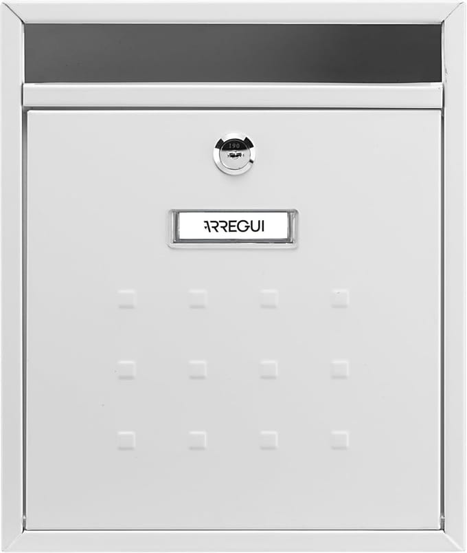 Verticale Brievenbus - Brievenbus Binnen - Gemeenschapsontvangst - Compact Ontwerp 9cm - DIN A4 Capaciteit - Wit