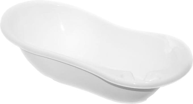 MamaLoes Babybadje - Wit - 86x38 cm - Inclusief stop