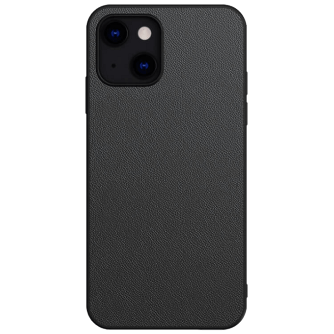Mocaa iPhone 13 Pro  Max Slim Fit Hoesje Lederlook Zwart