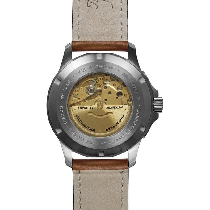 Bauhaus Aviation 2862-3 Aviation Titanium Iron Annie Horloge