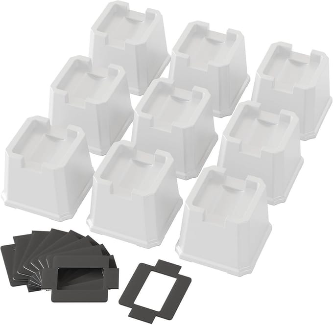 3 Inch Heavy Duty Bedverhogers voor Meubels - Set van 9