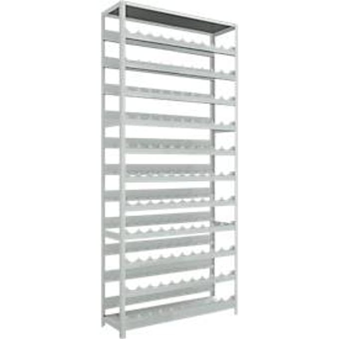 Wijnflessenrek, schroefsysteem, 11 inzetstukken