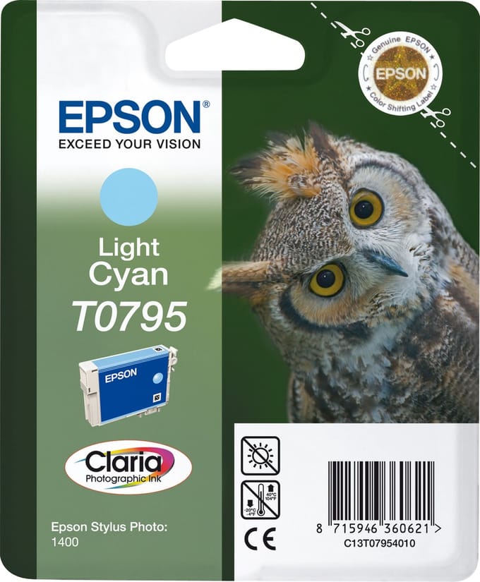 Epson T0795 - Inktcartridge / Licht Cyaan
