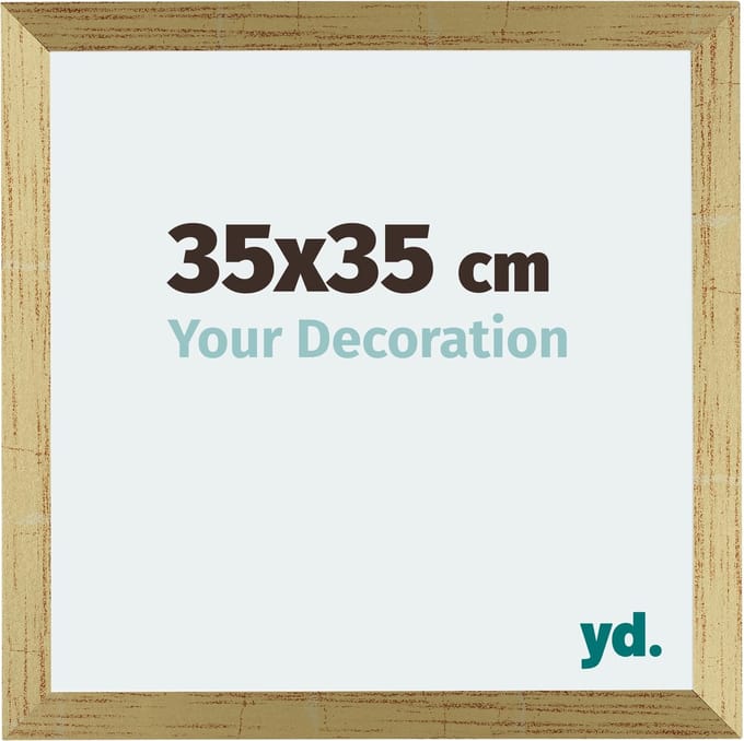 Your Decoration - Fotolijst 35x35 cm - MDF - Goud Glans - Mura