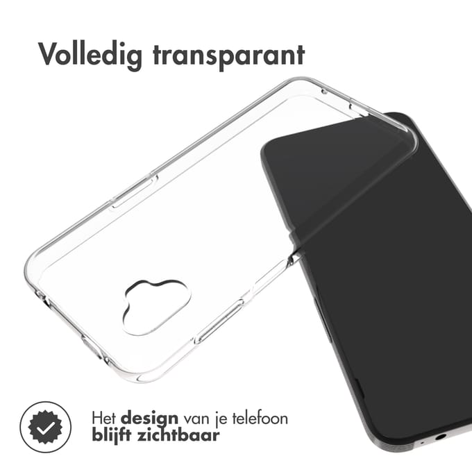 Accezz Hoesje - Geschikt voor Samsung Galaxy Xcover 6 Pro - Clear Backcover - Transparant
