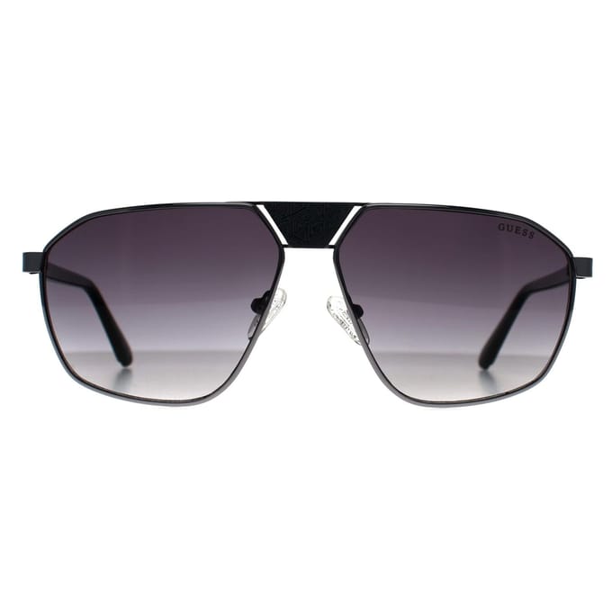 Guess Aviator Heren Glimmend Gunmetal Rook GU00086
