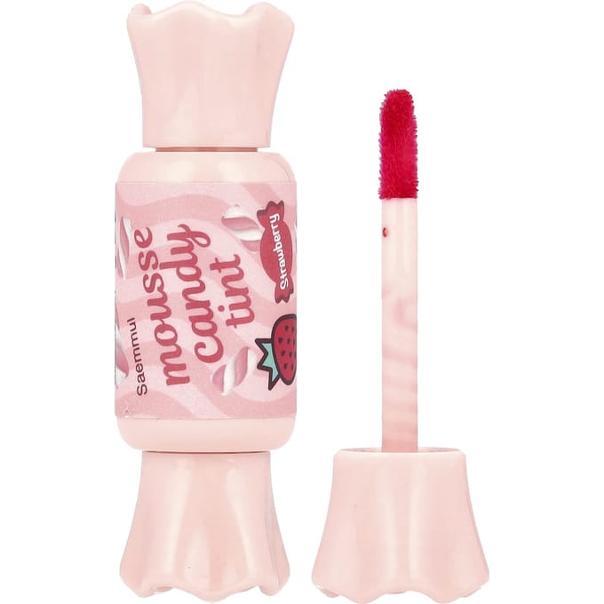 The Saem, Saemmul, Mousse Candy Tint, 02 Strawberry, 8g pink