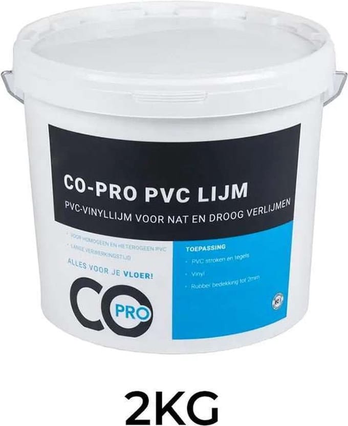 Copro pvc lijm 2kg - gemakkelijk - weinig - tot 8,5 m2