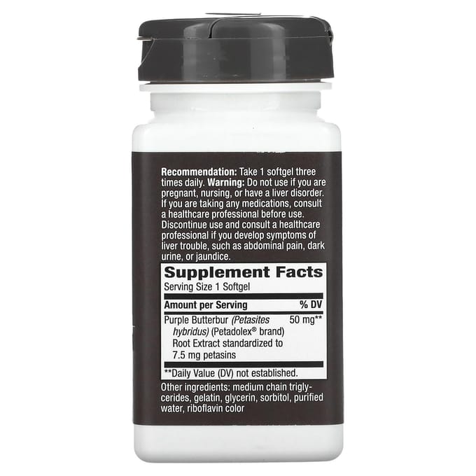 Nature's Way, Petadolex, Pro-Active, 50 mg, 60 softgels