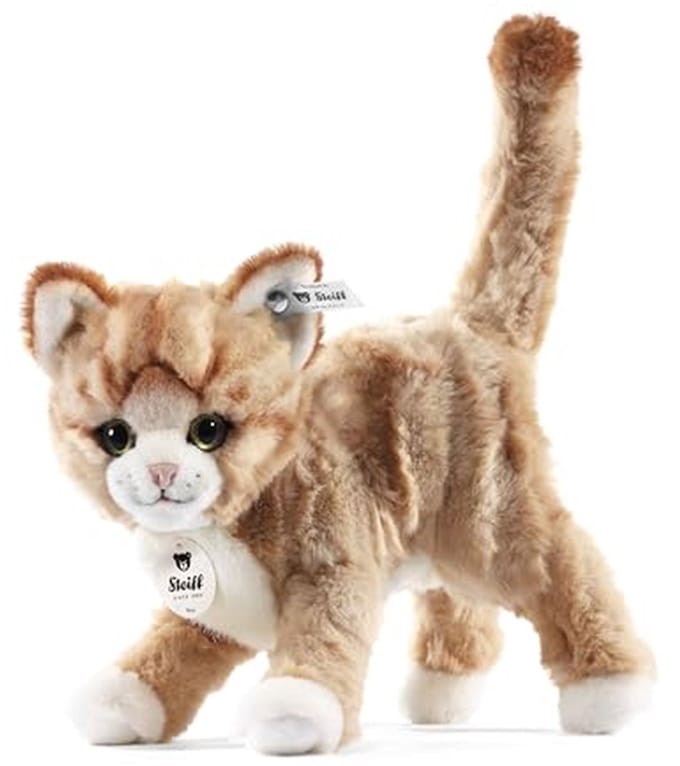 Knuffeldier Mizzy Kat - Schattig Pluche Dier voor Kinderen, 25 cm, Beige