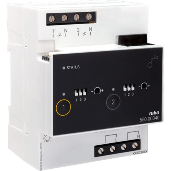 Niko Home Control universele dimmodule 2X 400W - 550-00340
