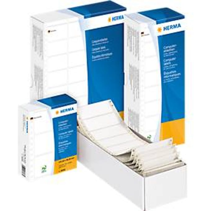 HERMA computeretiketten, ketting, 1 rij, 88,9 x 48,4, 3000 stuks