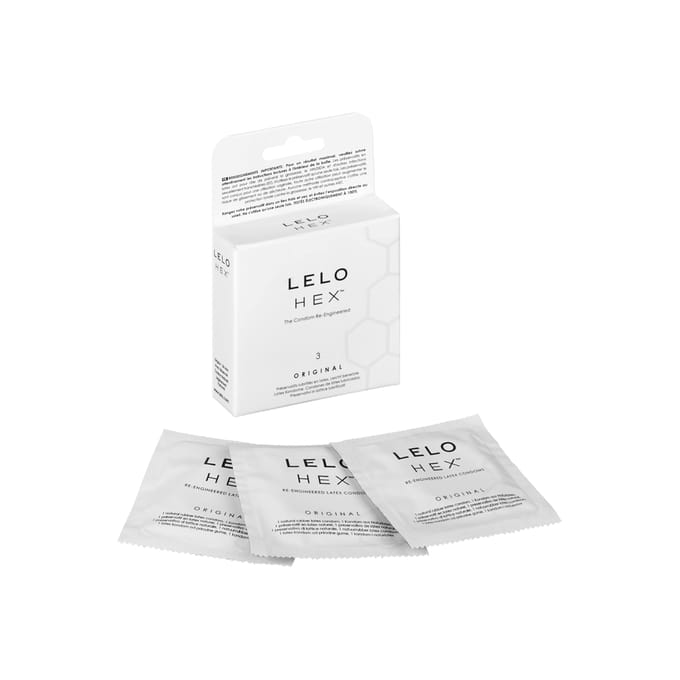 LELO HEX Original Condooms - 3 Stuks