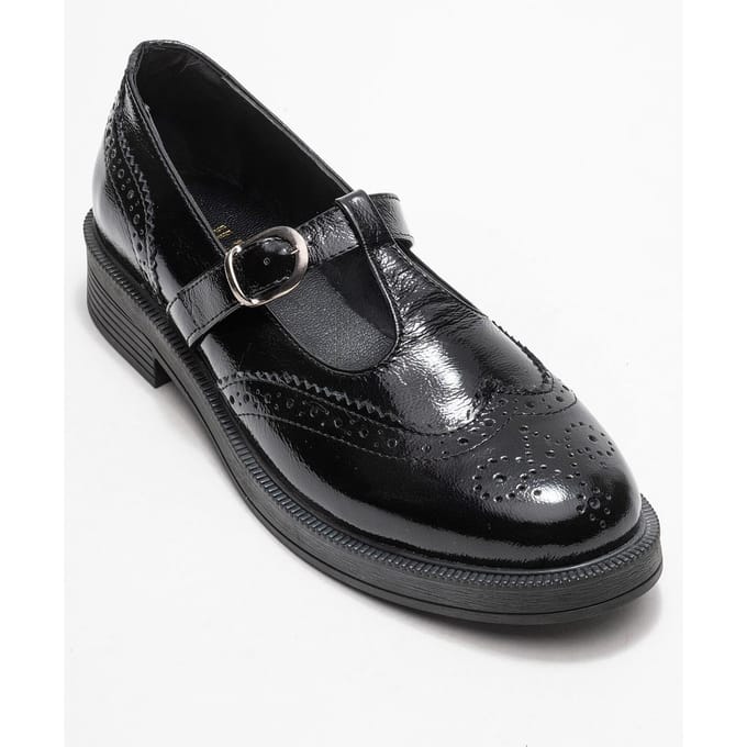 Janney Leren Band Loafers