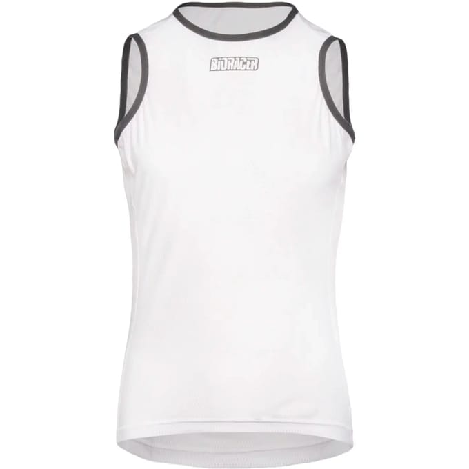 Bioracer Base NS mouwloos ondershirt wit