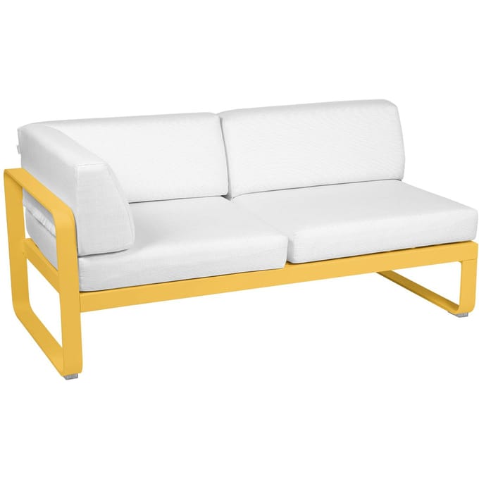 Fermob BELLEVIE hoekmodule links - C6 Honing structuur - 81 witgrijs