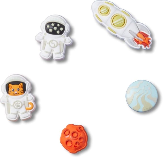 Astronaut 5 Pack Jibbitz Charm Multi 5 Pack
