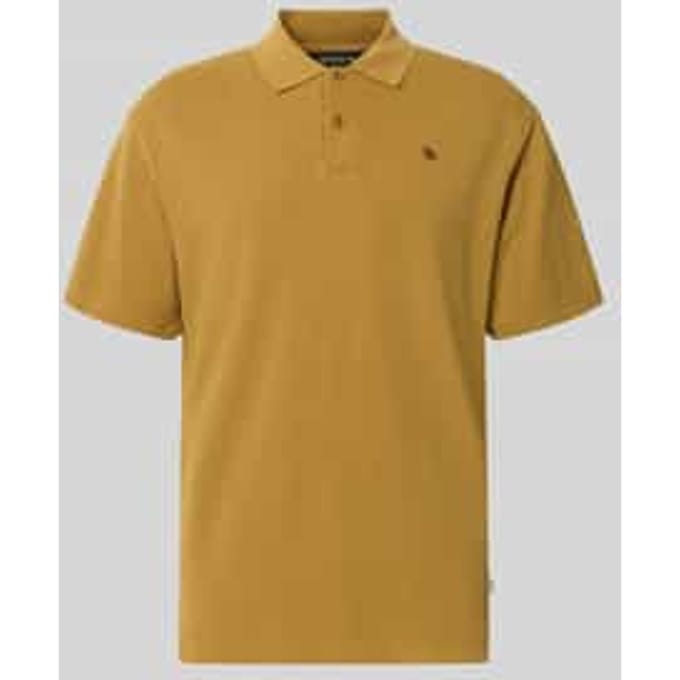 relaxed fit poloshirt met gestikt logo