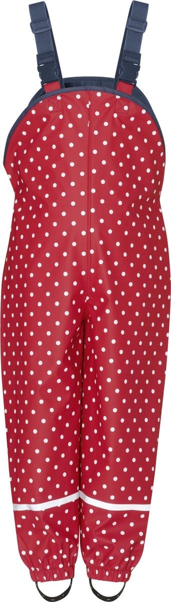 Playshoes - Regentuinbroek voor kinderen - Stippen - Rood - maat 98cm