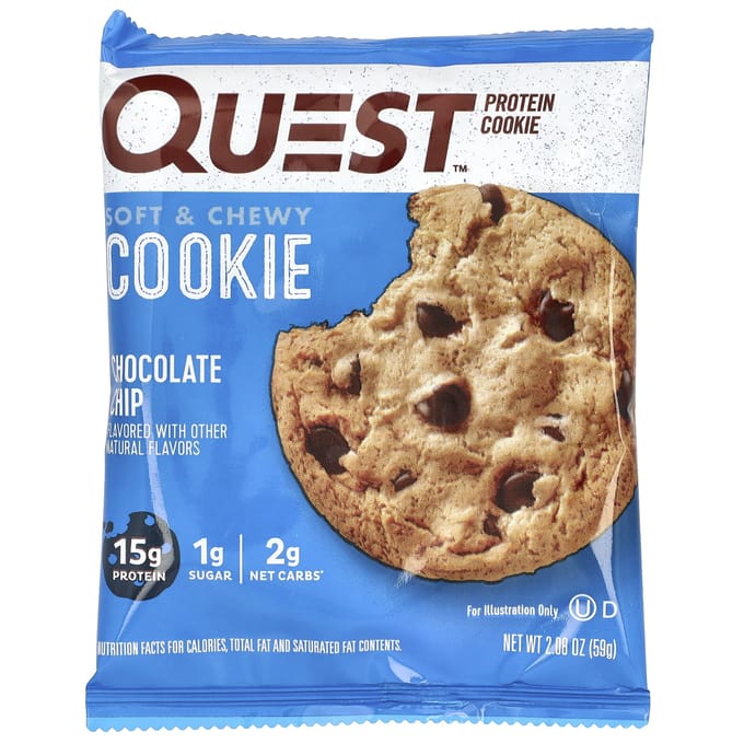 Quest Nutrition, Biscuits Protéinés, Pépites de Chocolat, 12 sachets, 2,08 oz (59 grammes) chaque