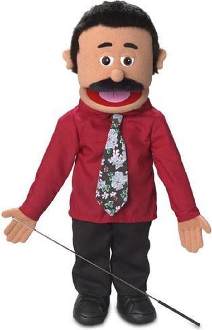 Sillypuppets - Handpop Carlos 63 cm - Handpoppen - Poppentheater - Puppet