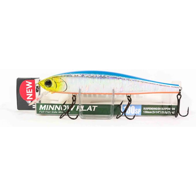 Yo Zuri Duel Hardcore Minnow Flat 130SP Suspend Lure R1381-HBSN (7064) gray