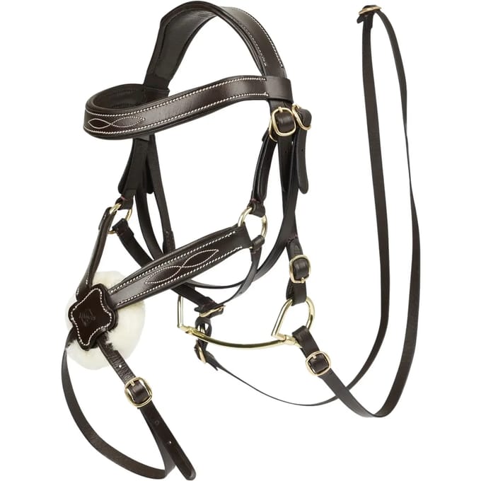 LeMieux Hobby Horse Crackle Hoofdstel Bruin - ONE
