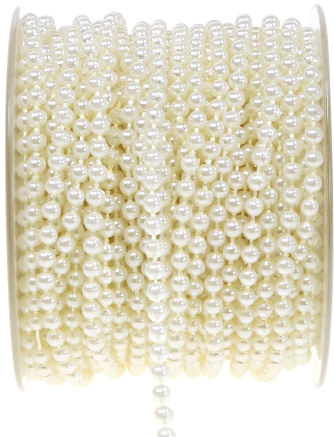 Parelsnoer creme 4mm 20m