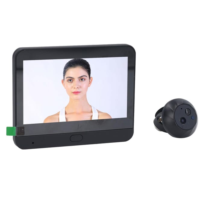 Caméra de porte numérique sans fil 1080p avec vision nocturne infrarouge et conversation bidirectionnelle