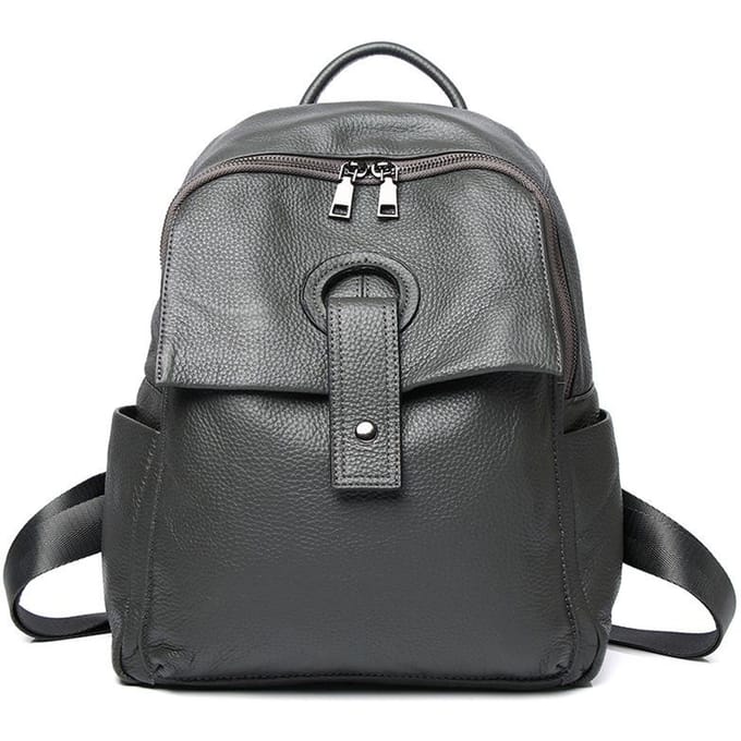 Bovenlaag Leer Rugzak Dames Leer Dames Tas Mode Rugzak Crossbody Tas Patchwork Leer