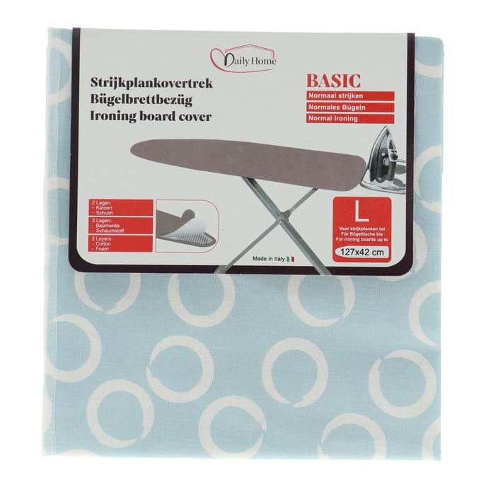 Daily Home strijkhoes basic 135x50 cm - Strijkplankhoes katoen.